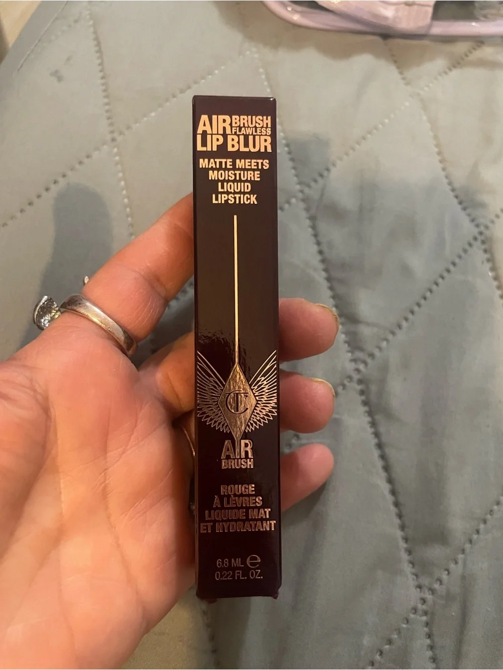 Charlotte Tilbury Lipstick Box in Deep Plum Brown